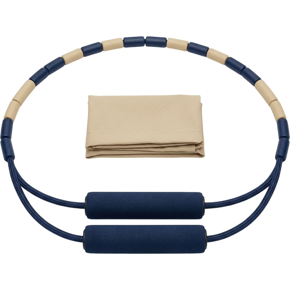 Kfxwd 52 Bead Segmented Jump Rope 2.8 m Navy Sand - Product view