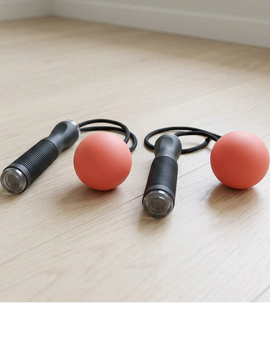 Kfxwd Cordless Weighted Ball Jump Rope 180 g Charcoal Coral - Lifestyle view