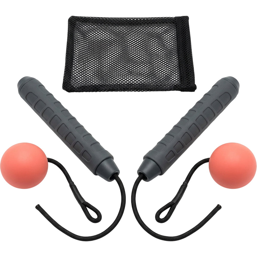 Kfxwd Cordless Weighted Ball Jump Rope 180 g Charcoal Coral - Product view