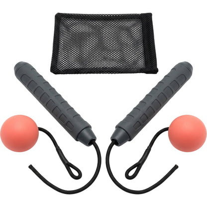 Kfxwd Cordless Weighted Ball Jump Rope 180 g Charcoal Coral - Product view