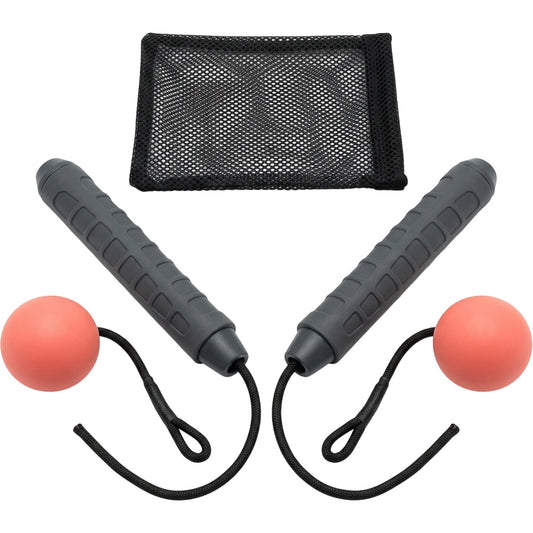 Kfxwd Cordless Weighted Ball Jump Rope 180 g Charcoal Coral - Product view